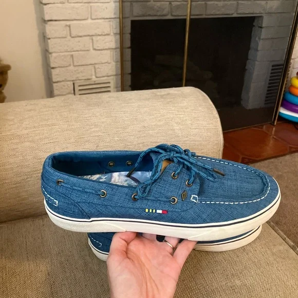 Men’s guy Harvey gulf linen boat shoes - Picture 3 of 10